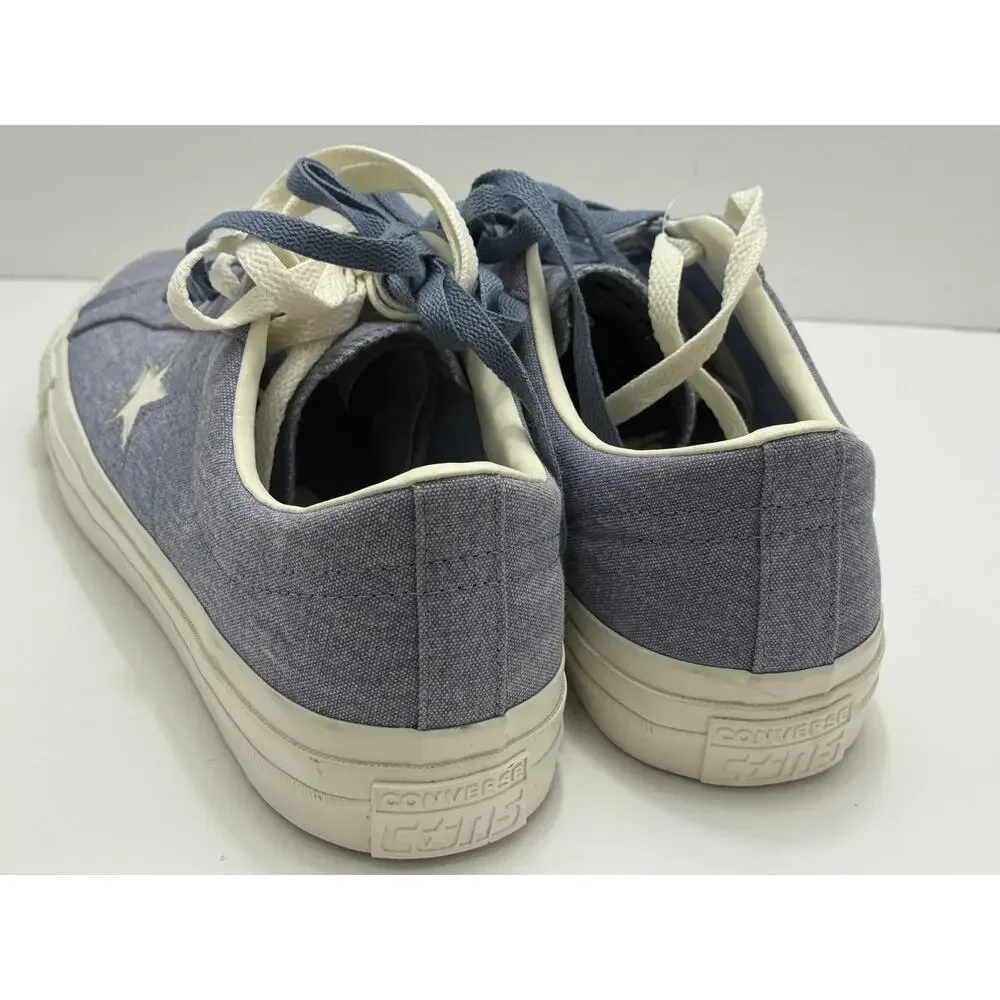 Converse One Star Pro Low Washed Canvas Blue Men 11 Women 12.5 NWOT